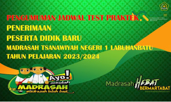 Pengumuman Jadwal Test Praktek PPDB TP 2023/2024