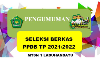 Pengumuman Seleksi Berkas PPDB TP 2021/2022